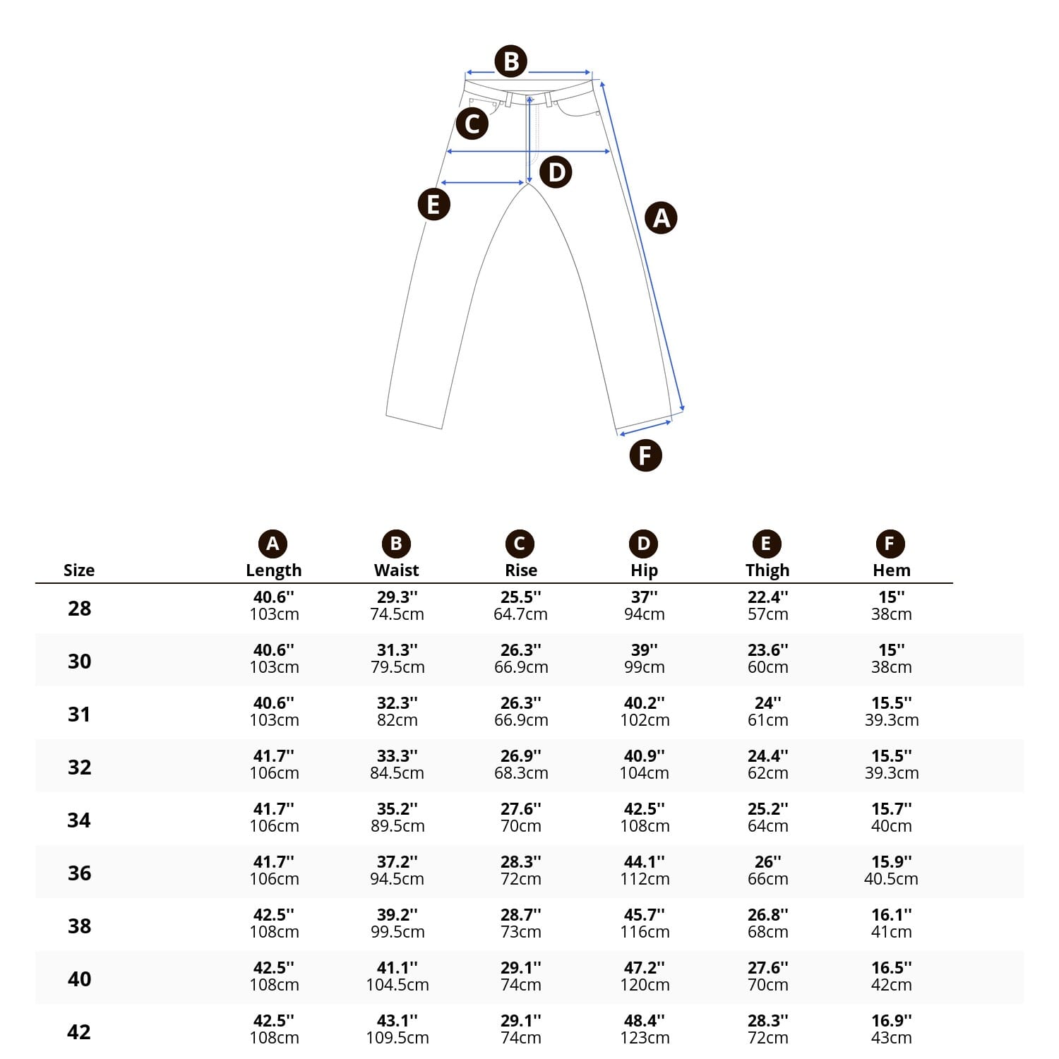 Made Suits® Singapore Tailor — Lightbox Denim Sizing